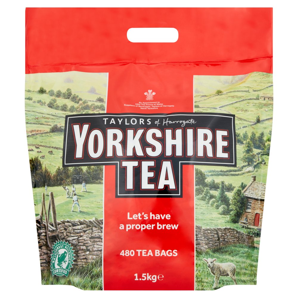 Taylors of Harrogate Yorkshire Tea 480 Tea Bags 1.5kg-Food