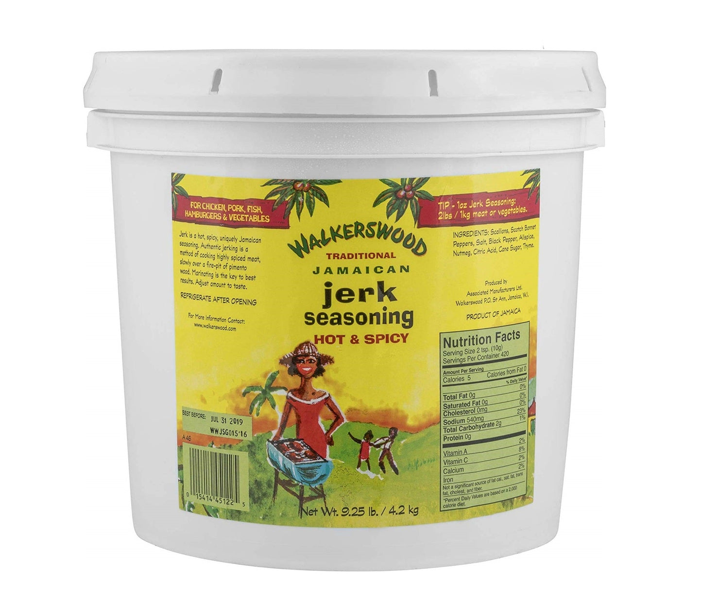 SKWalkers Wood Mild Jamaican Jerk Seasoning 4.5kg