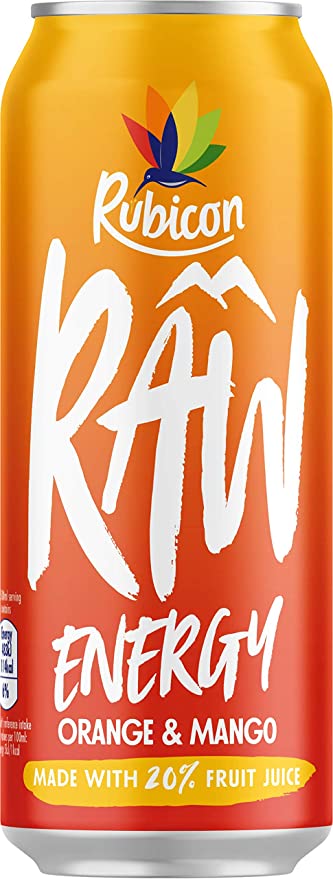 Rubicon Raw Energy Orange & Mango 500ml-Food