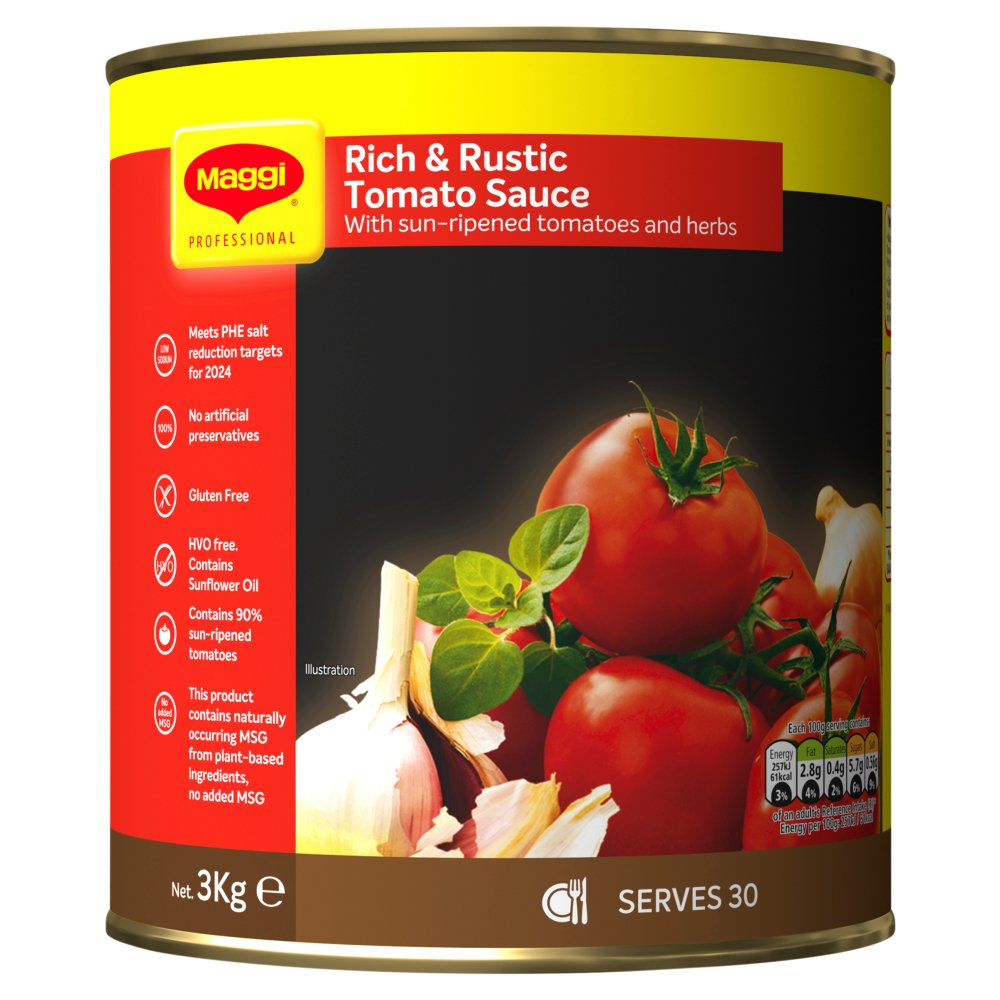MASMaggi Rich & Rustic Tomato Sauce 3kg-Food