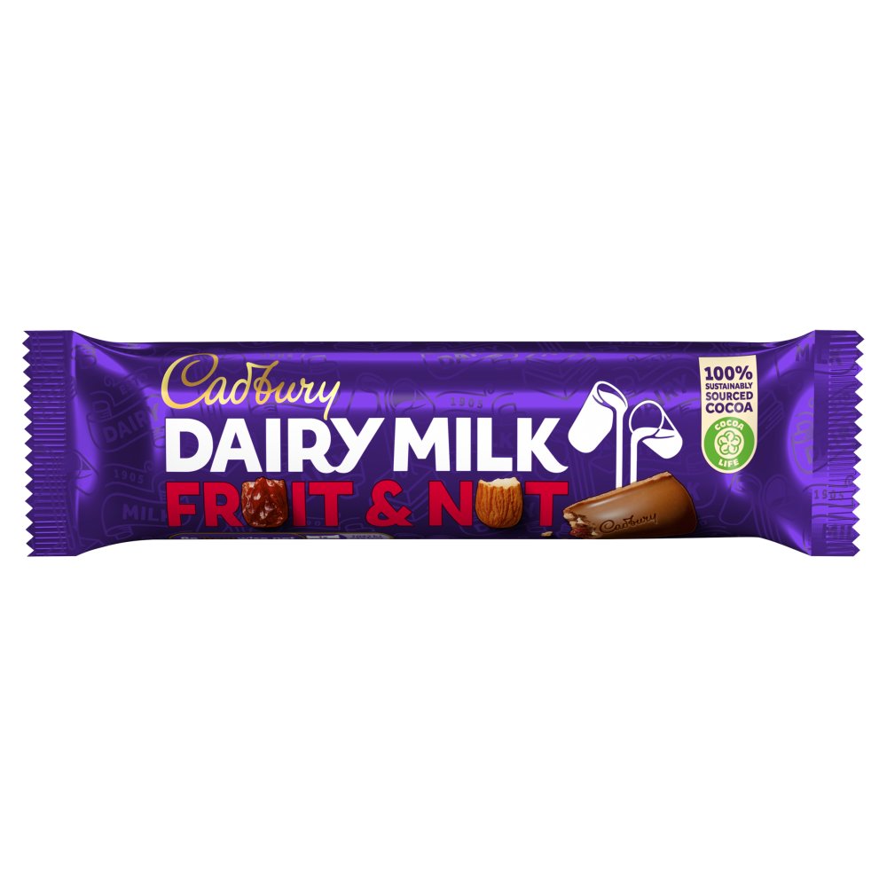 MASCad Dairy Milk Fruit and Nut Chocolate Bar 49g-Food