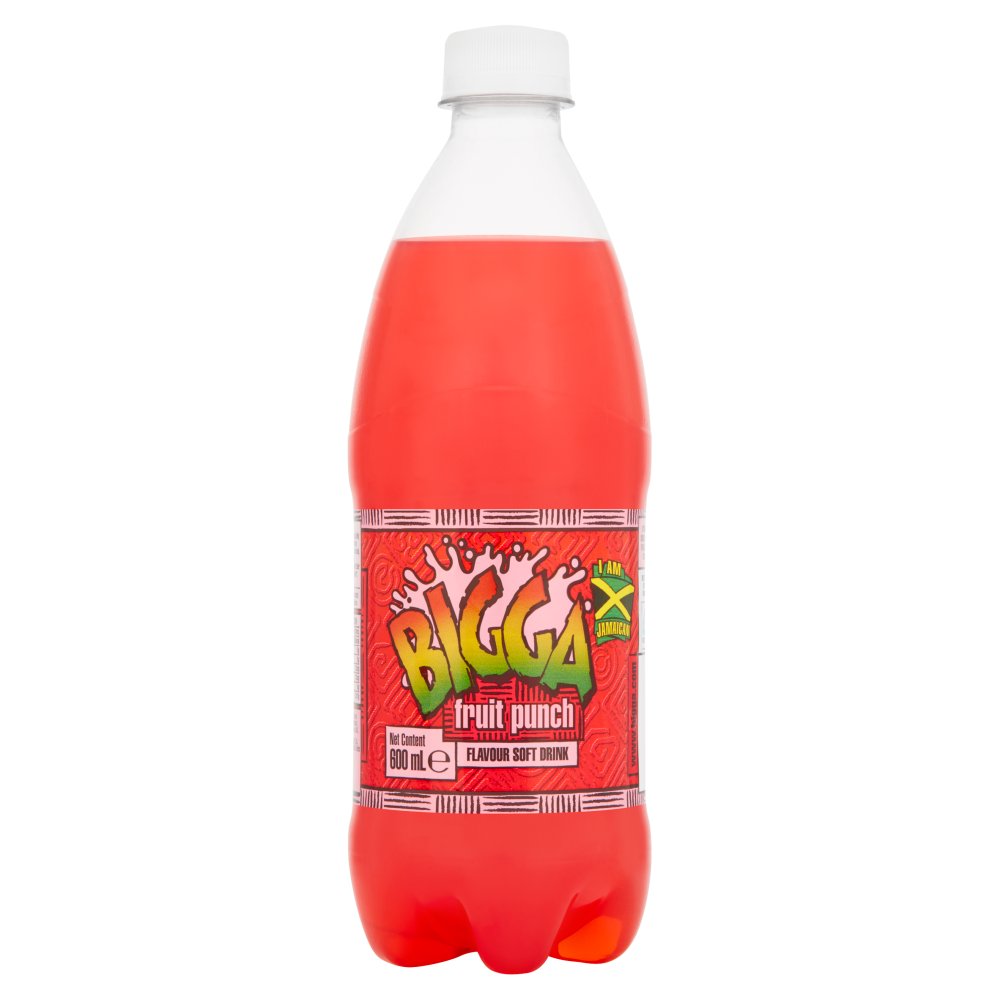 Bigga Fruit Punch Flavour Soft Drink 600ml-Food