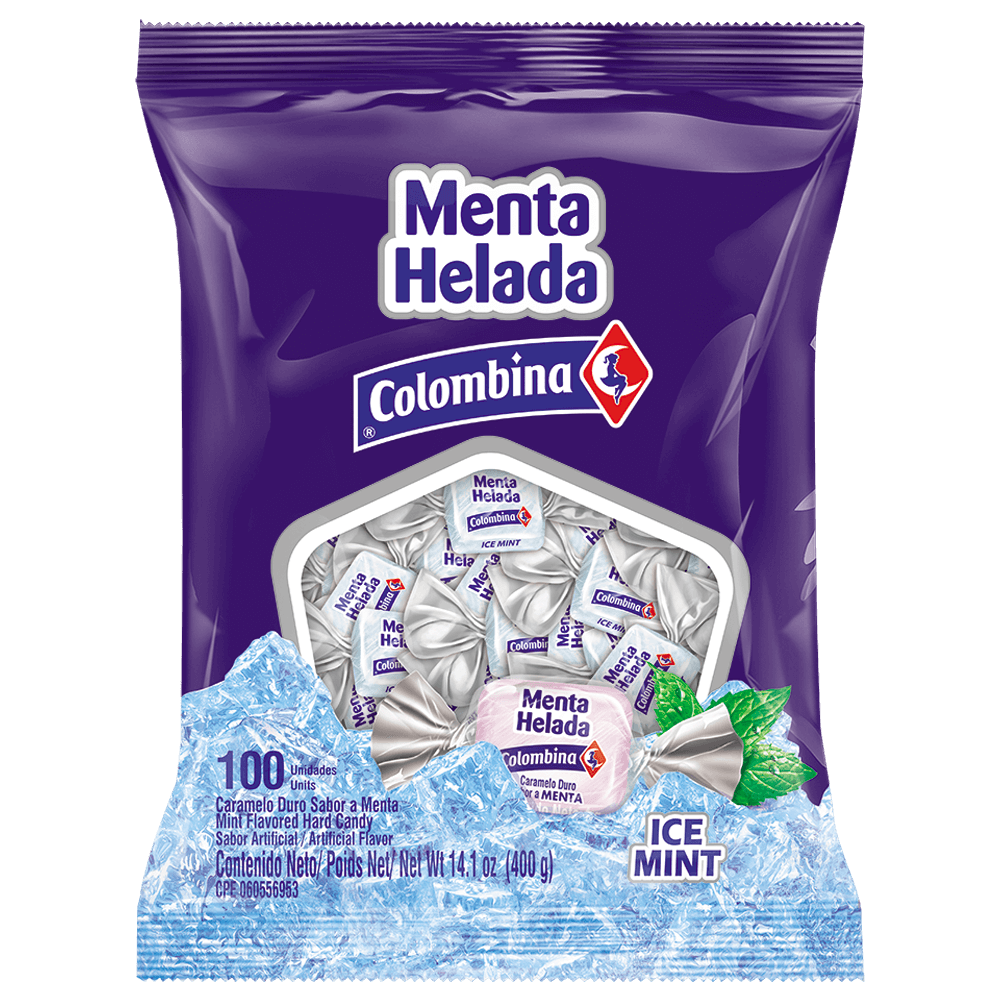 Colombina Menta Helada 400g Box of 18