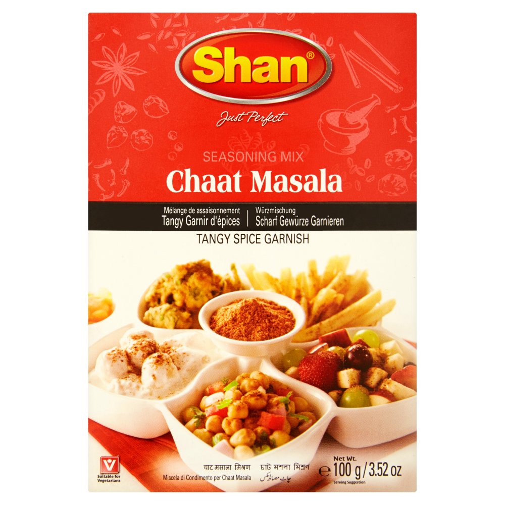 Shan Chaat Masala Tangy Spice Garnish Seasoning Mix 100g-Food