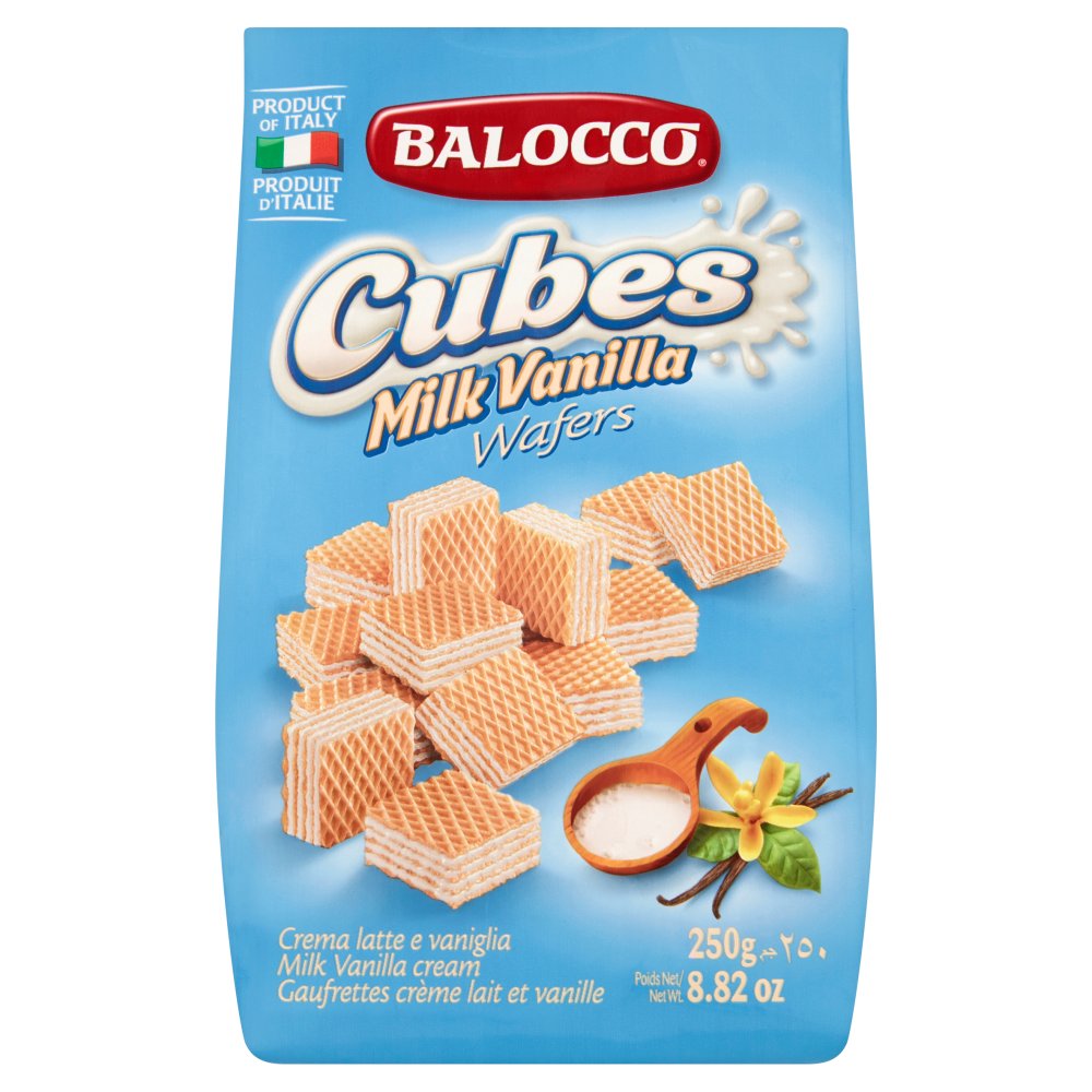 Balocco Cubes Milk Vanilla Wafers