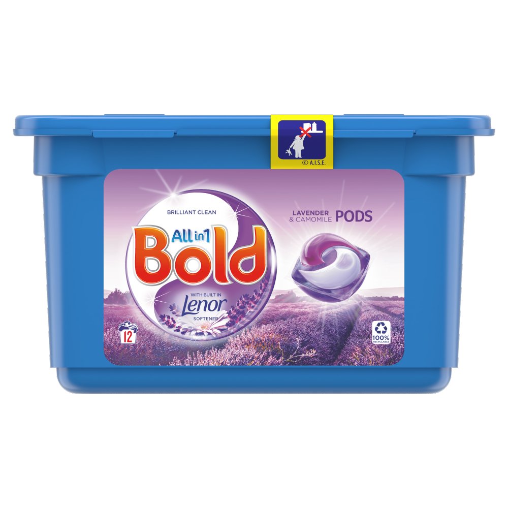 MASBold All-in-1 Pods Washing Capsules Lavender & Camomile 12 Washes-Food