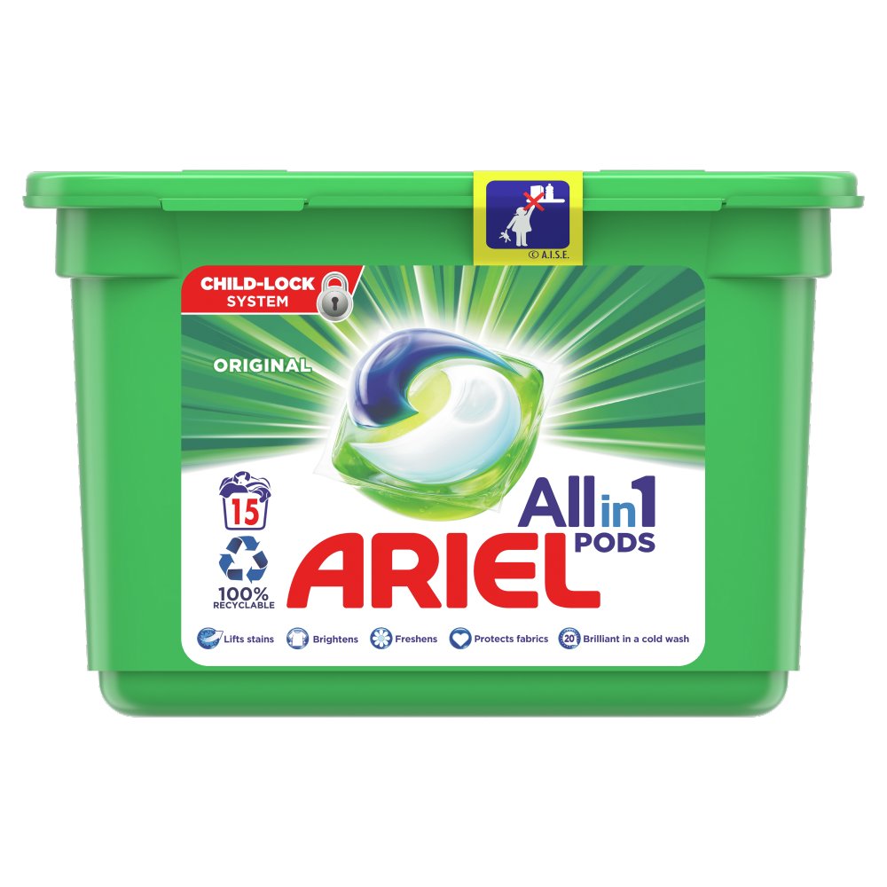 MASAriel All in1 PODs Washing Capsules 15 Washes-Food