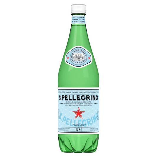 San Pellegrino Sparkling Natural Mineral Water 1L Case of 6