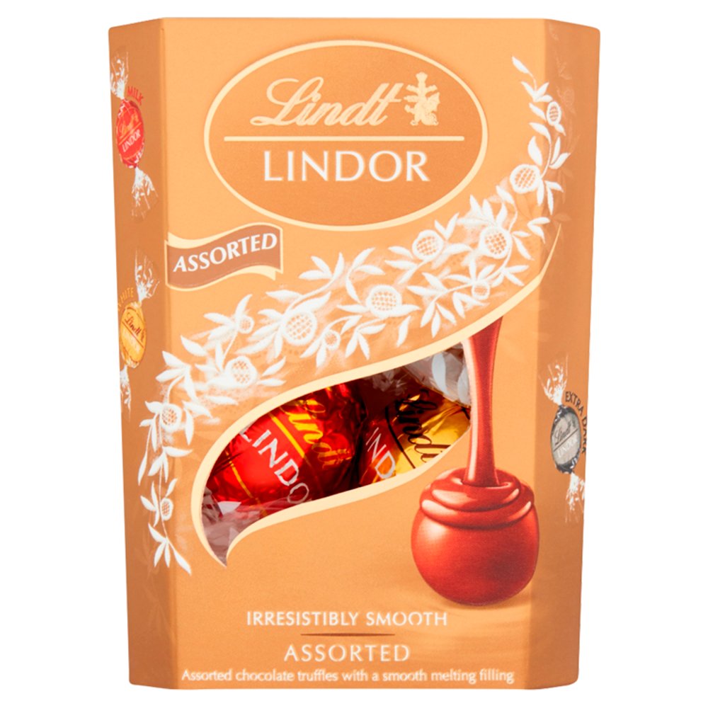 MASLindt LINDOR Assorted Chocolate Truffles Box 37g-Food