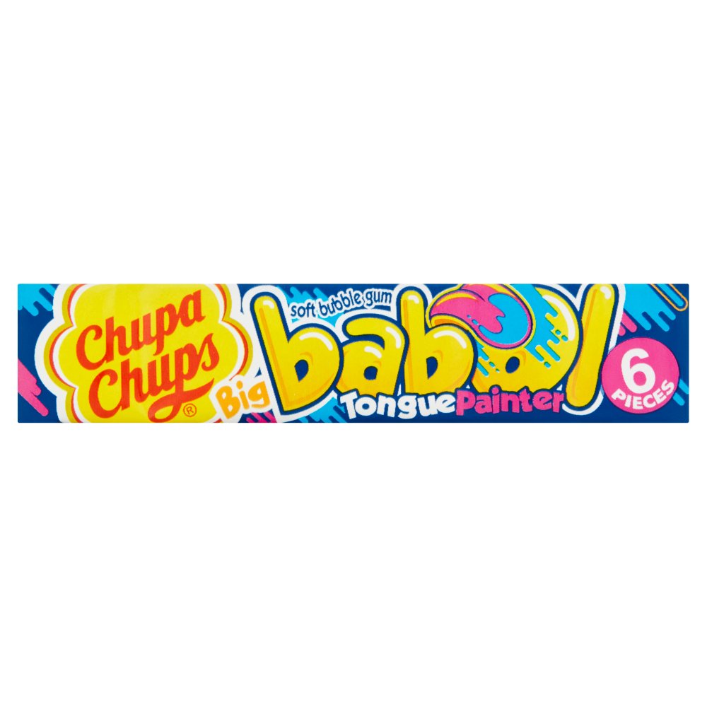 MASChupa Chups Big Babol Blue Raspberry Flavour Soft Bubble Gum-Food