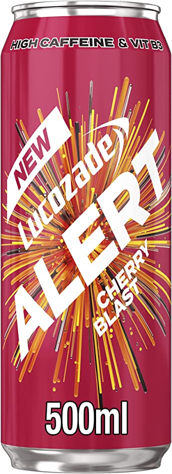 Lucozade Alert Cherry Blast Energy Drink 500ml-Food