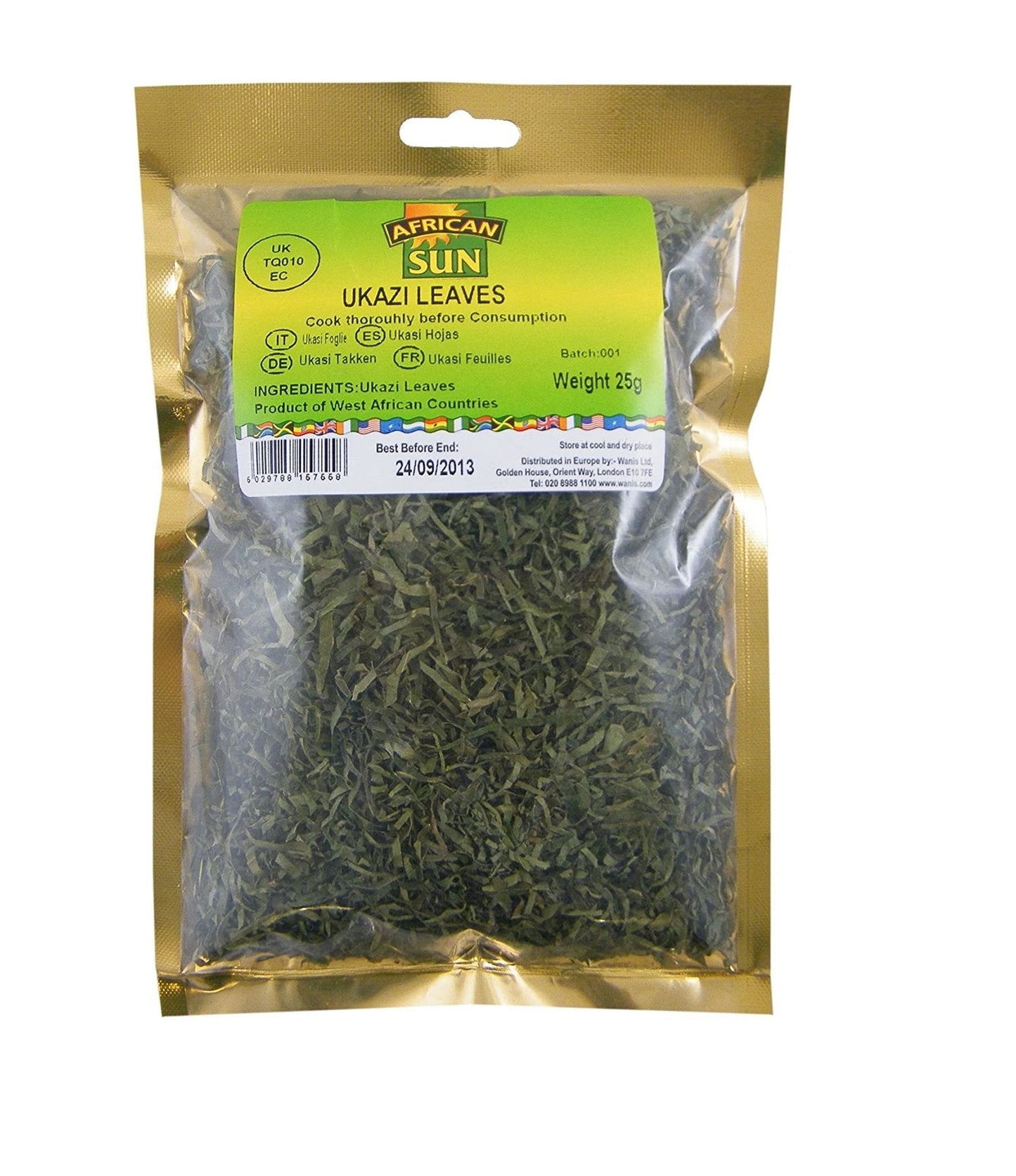 MASAfrican Sun Ukazi Leaves 25g Box of 10-Fd