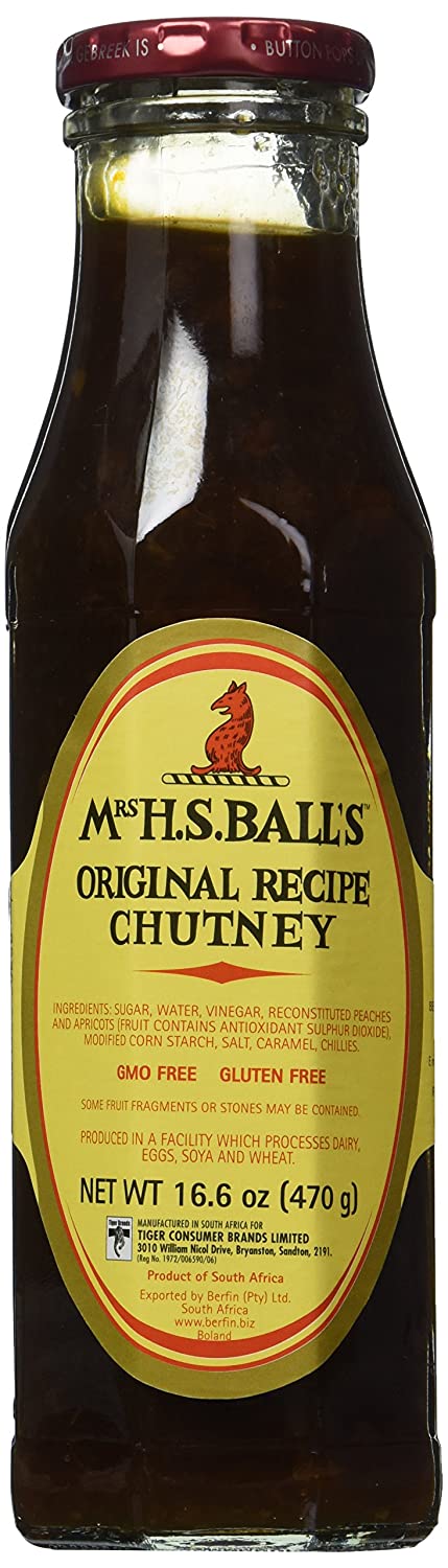 MASMrs HS Balls Original Chutney 470g Box of 8-Fd