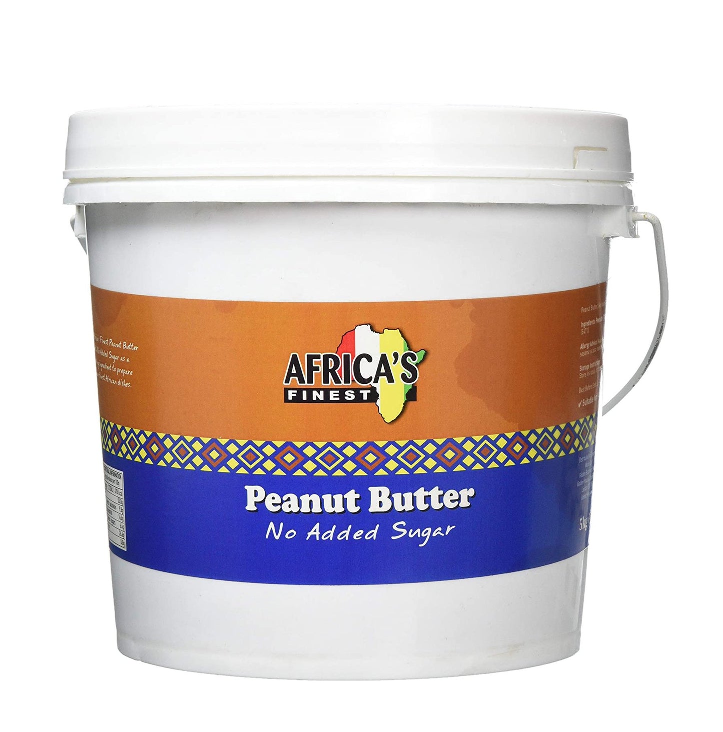 Africa's Finest Peanut Butter No Added Sugar 5kg Box of 4