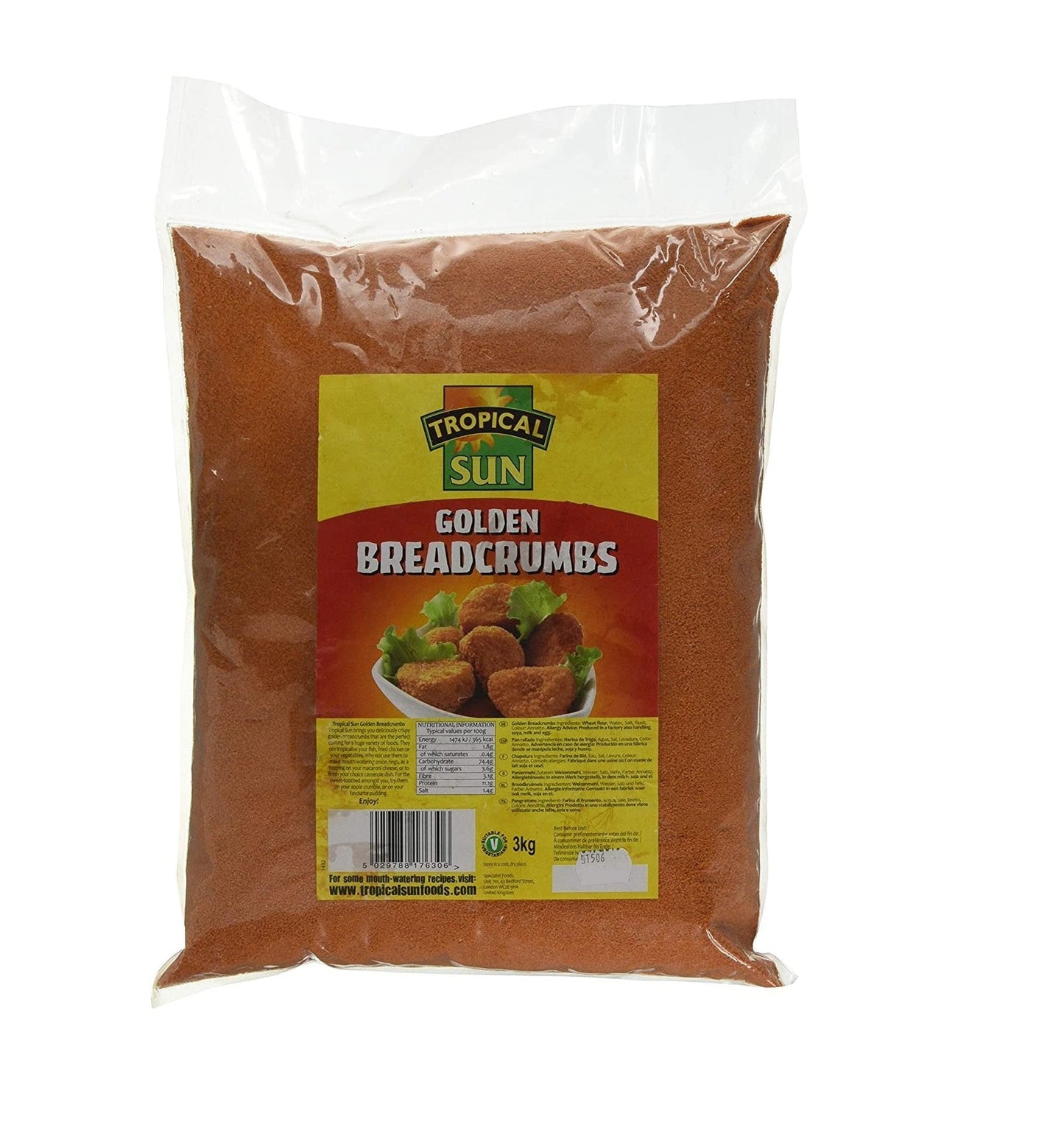 MASTropical Sun Golden Breadcrumbs 3kg Box of 1-Fd