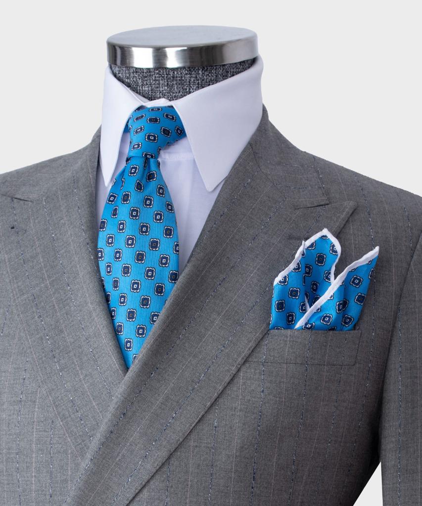 Men's Wear Clothing Outfit Grey Regular Fit One Button Fashion Suit Blazer