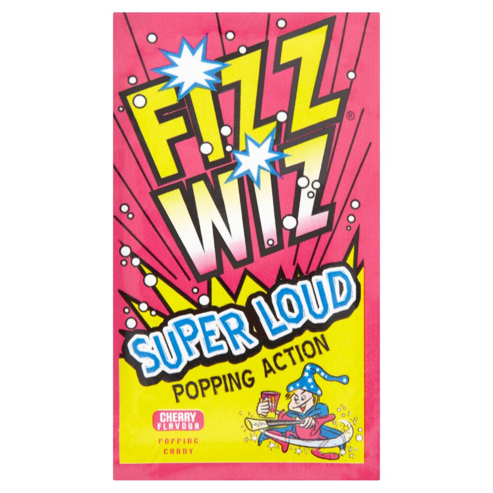 Fizz Wiz Super Loud Popping Candy Cherry Flavour-Food