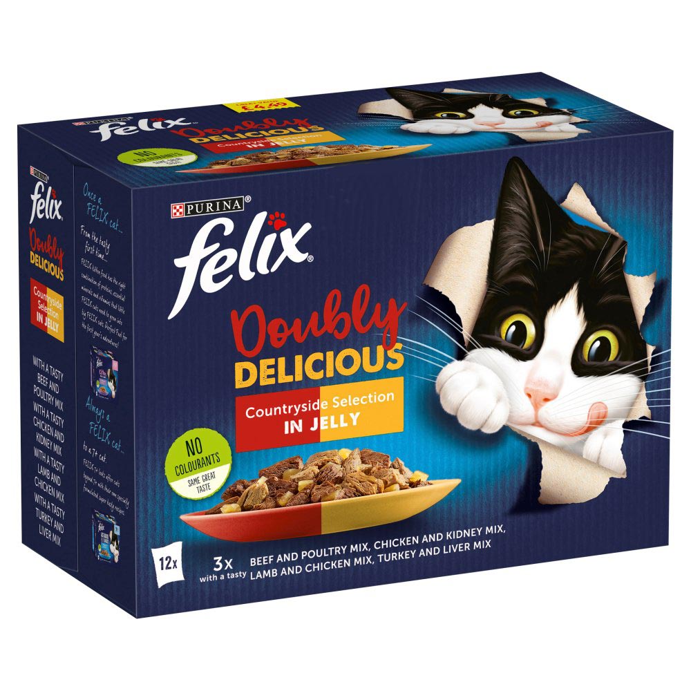 MASFelix Doubly Delicious Countryside Selection in Jelly 12 x 100g (1.2kg)-Food