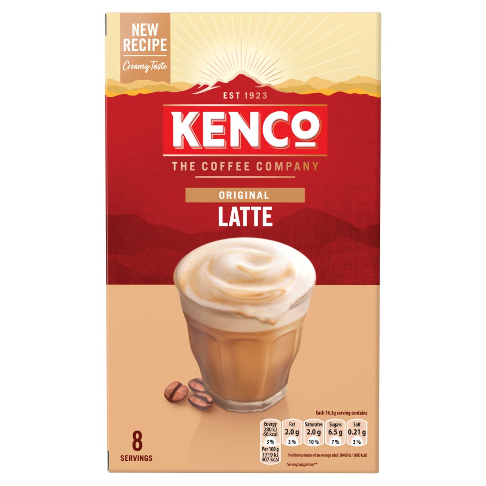 MASKENCO Original Latte 8 x 16.3g (130.4g)-Food