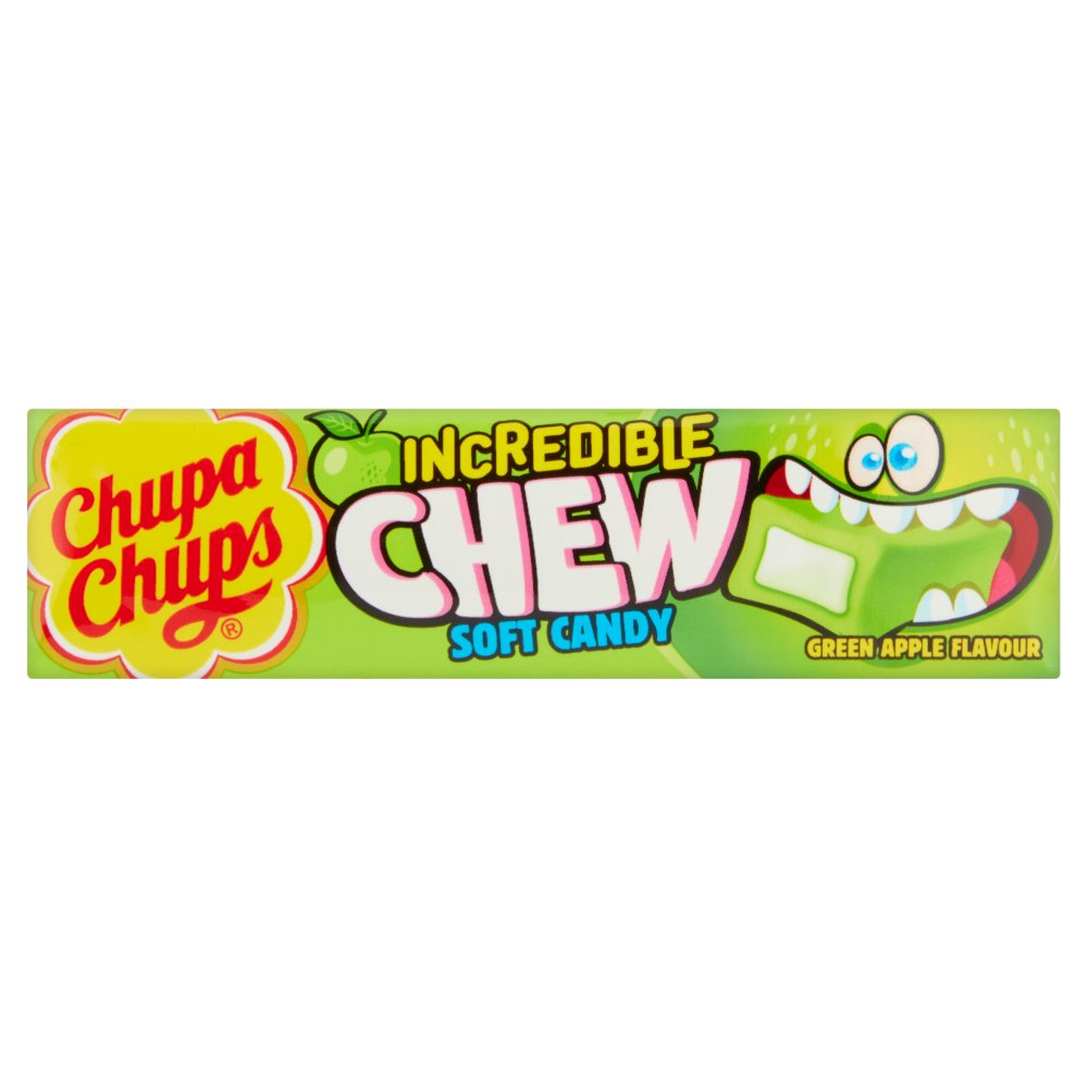 MASChupa Chups Incredible Chew Green Apple Flavour 45g-Food