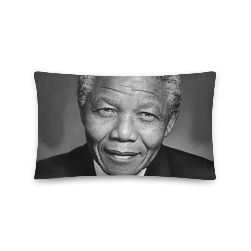 African Pillow Cover Home Decor Rectangular Nelson Mandela Portrait Printed Machine Washable Pillowcase Protector