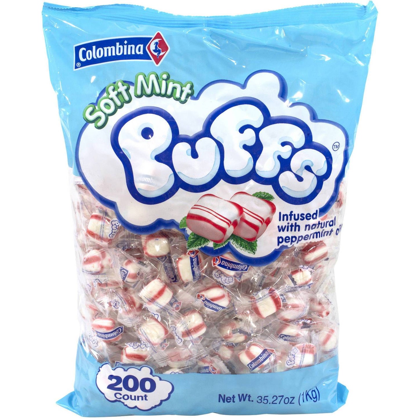 MASColombina Soft Mint Puffs 170g Box of 12-Fd