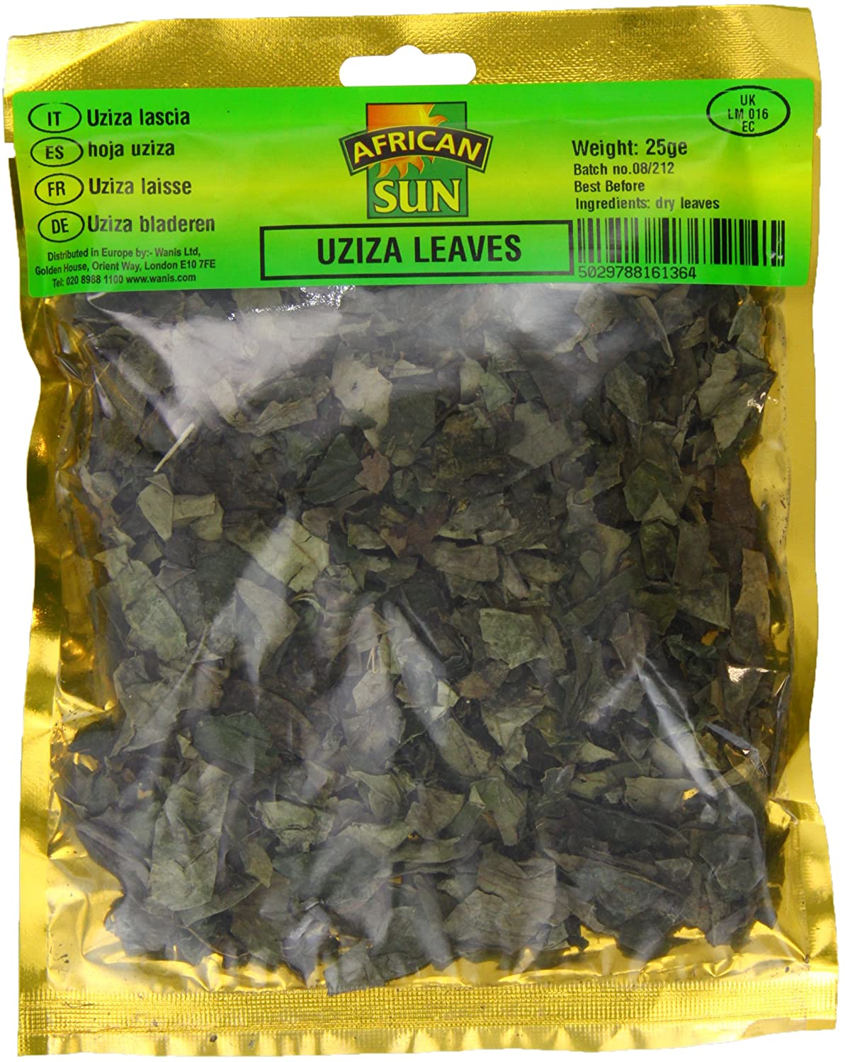 MASAfrican Sun Uziza Leaves 25g Box of 10-Fd