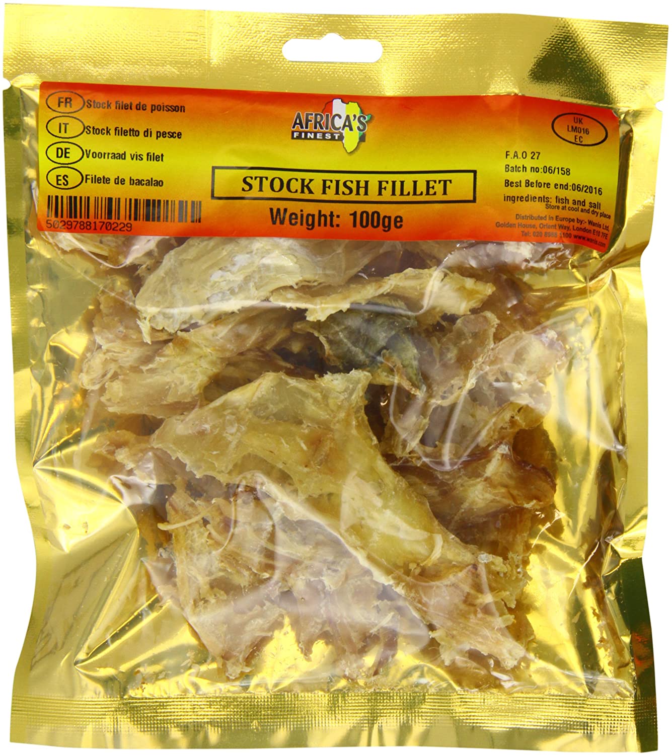 MASAfrica’s Finest Stockfish Fillet 100g-Fd