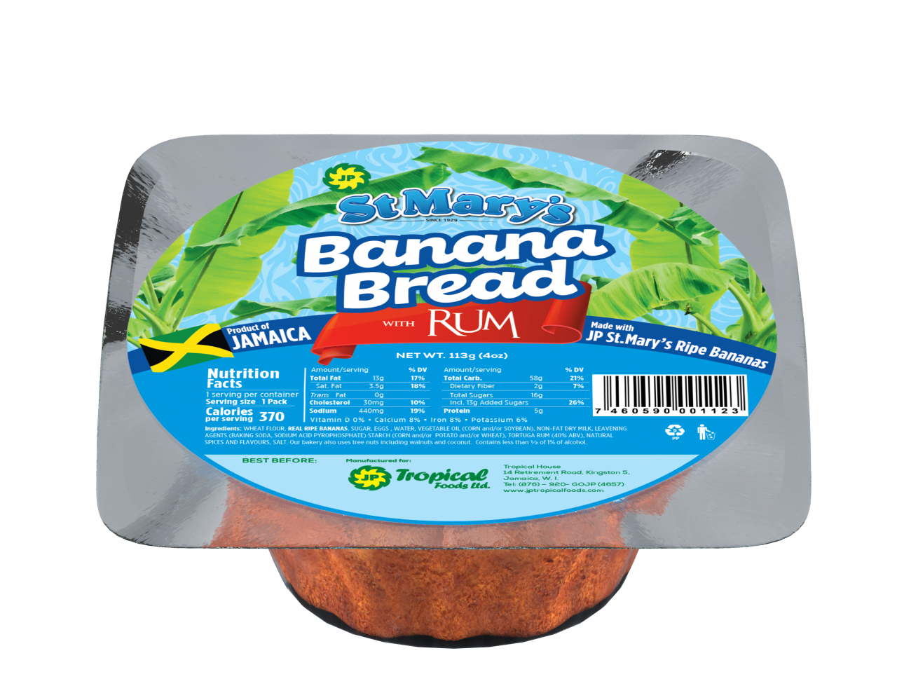 MASBanana Bread with Rum-Mas