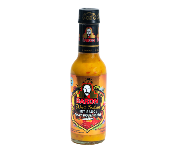 MASBaron West Indian Hot Sauce 155g Box of 6-Fd