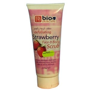 Bio Skincare Exfoliating Strawberry Face And Body Scrub