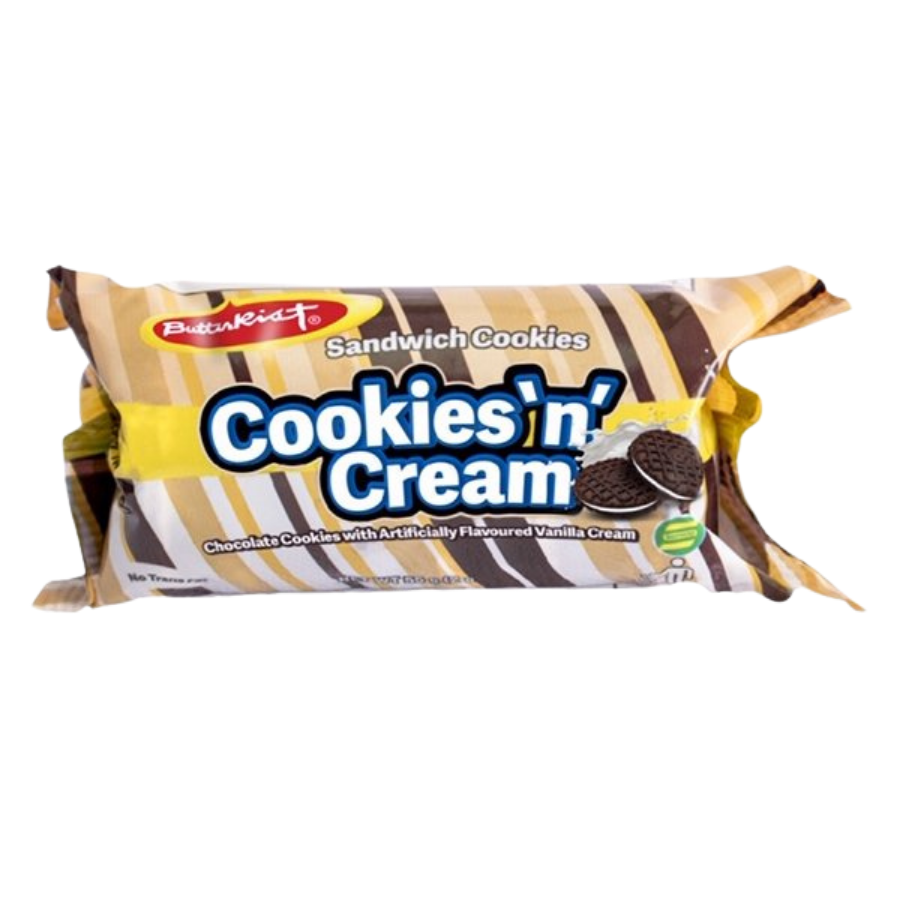 Butterkist Sandwich Cookies N Cream 55g Box of 36
