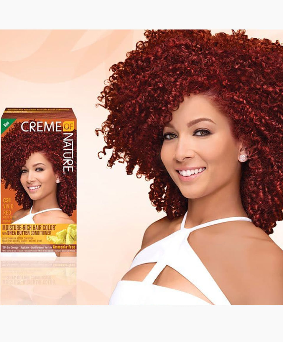 Moisture Rich Hair Color With Shea Butter Conditioner C31 Vivid Red