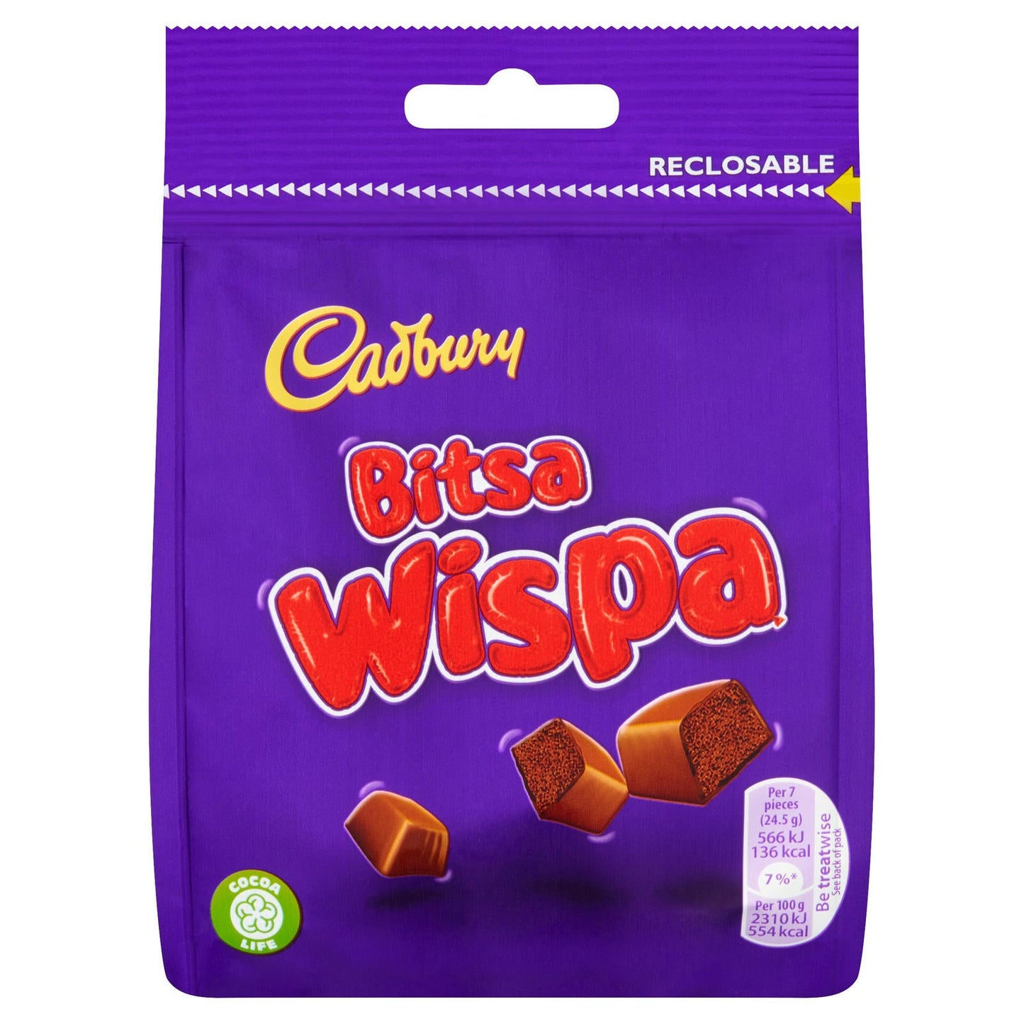 MASCad Bitsa Wispa Chocolate Bag 95g-Food