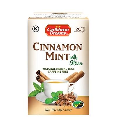 MASCaribbean Dreams Cinnamon Mint Diabetic Tea 20's Box of 6-Fd