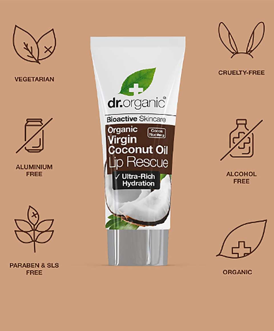 Bioactive Skincare Organic Virgin Coconut Oil Lip Rescue