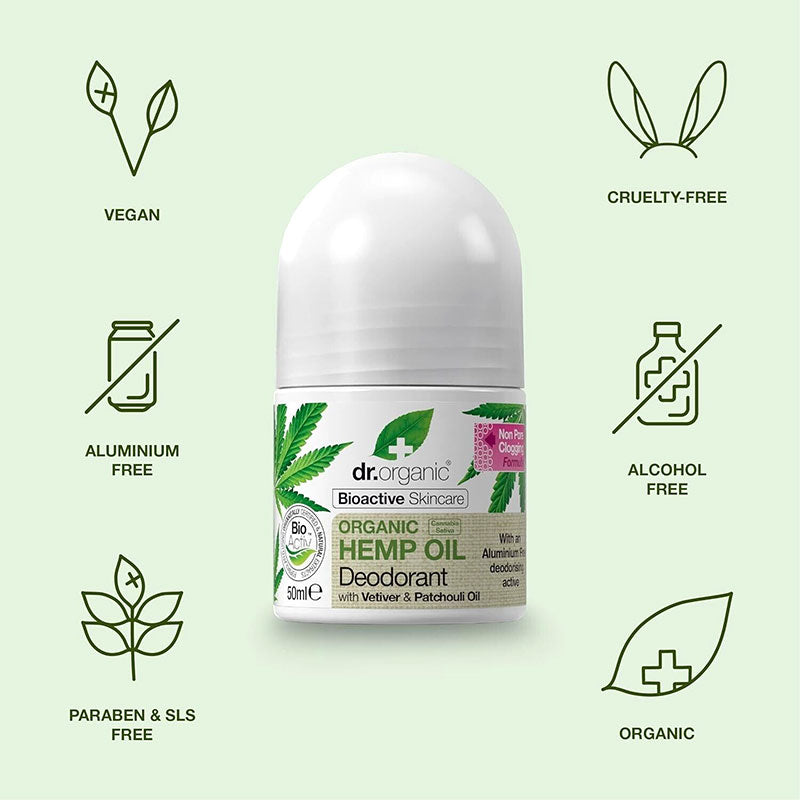 Bioactive Skincare Hemp Oil Deodorant Roll On