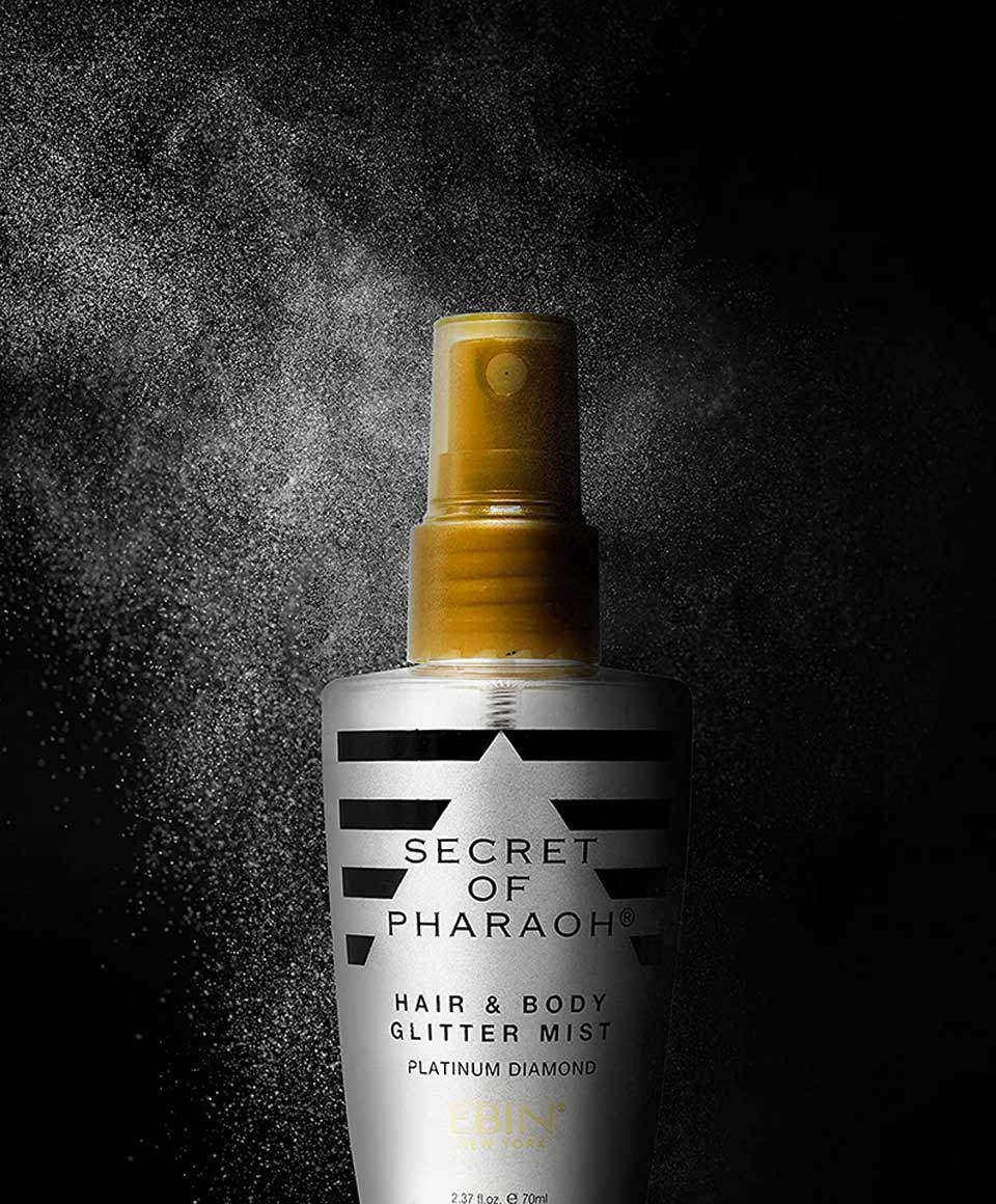 Secret Of Pharaoh Hair And Body Glitter Mist Platinum Dimond