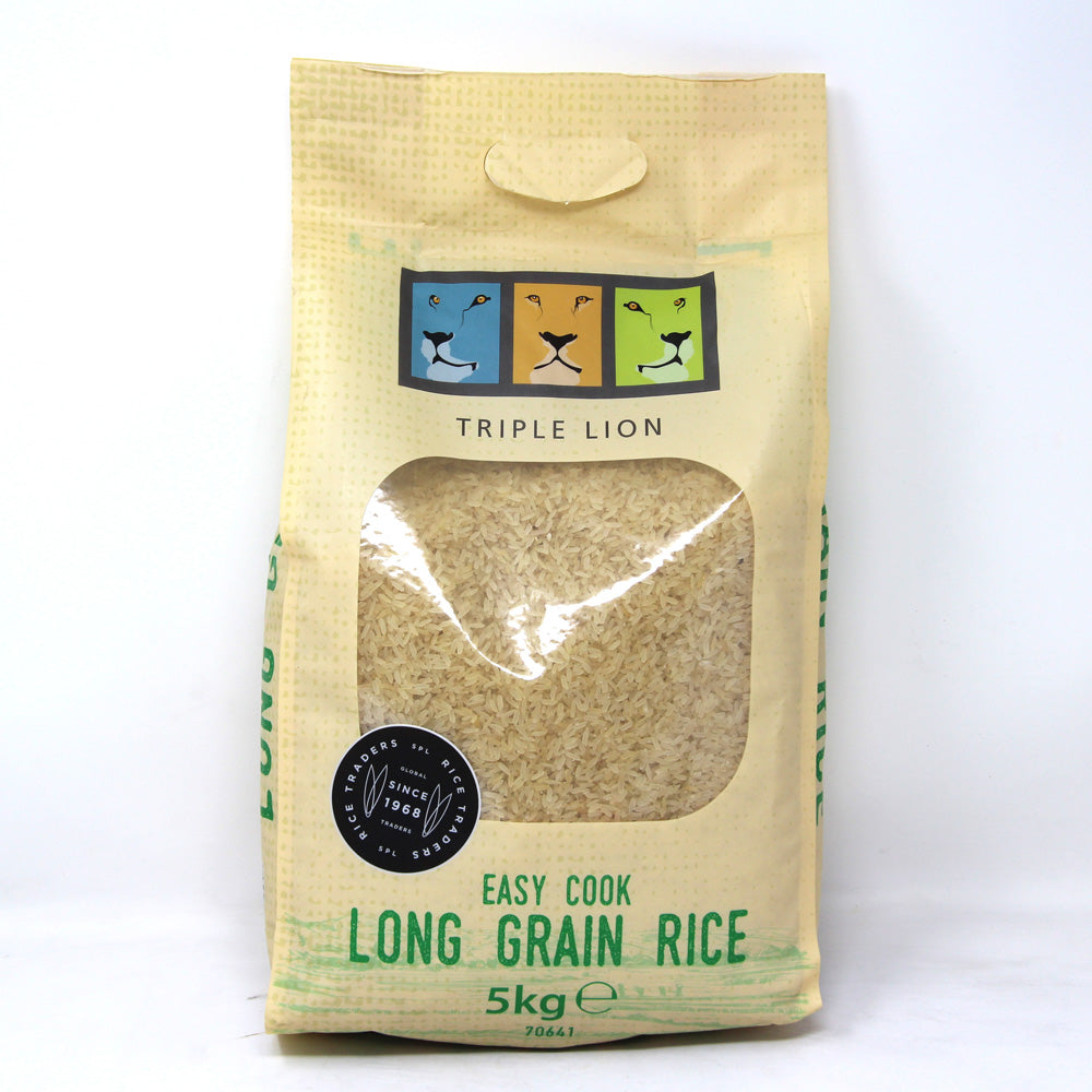 MASTriple Lion Easy Cook Long Grain Rice 5kg-Food