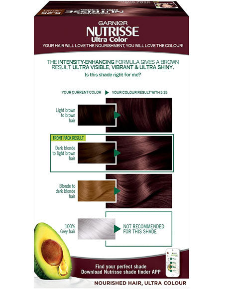 Nutrisse Ultra Permanent Nourishing Hair Colour 5.25 Frosted Chestnut