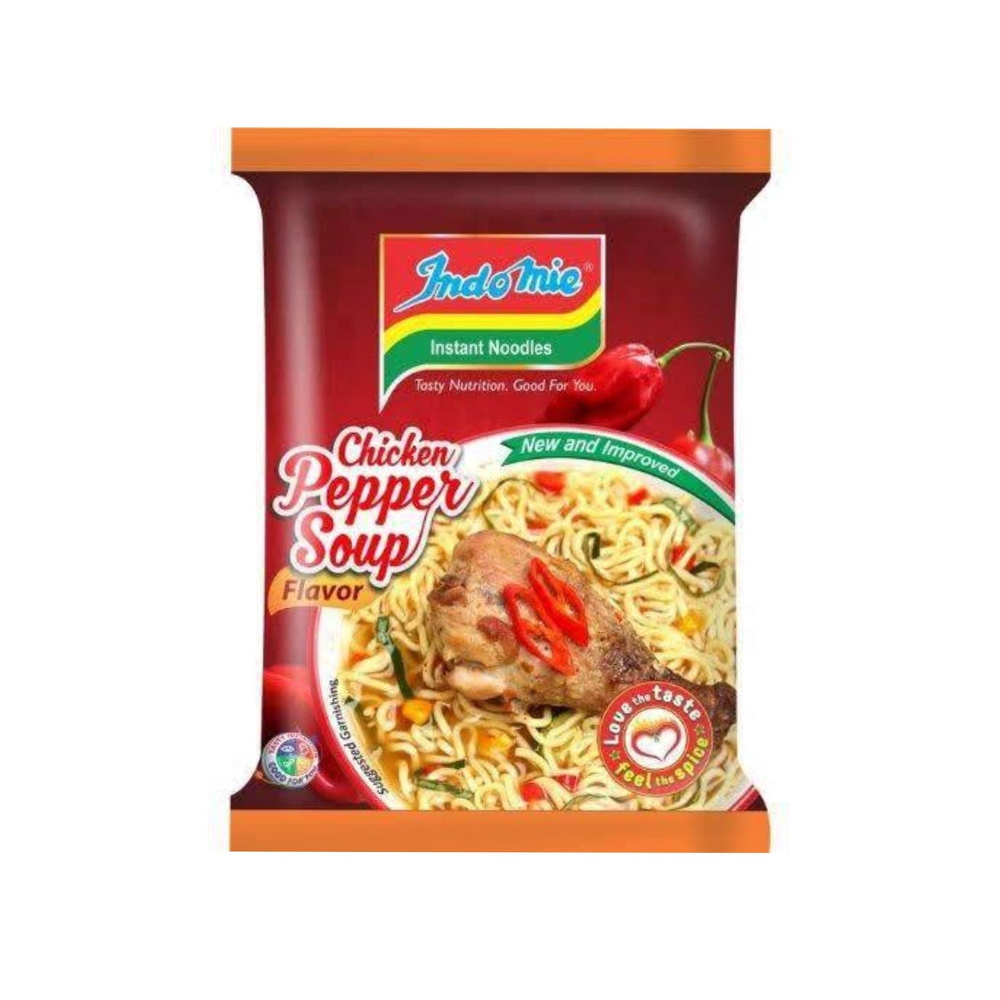 MASIndomie Noodles Nigerian Pepper Chicken Soup 100g Box of 40-Fd