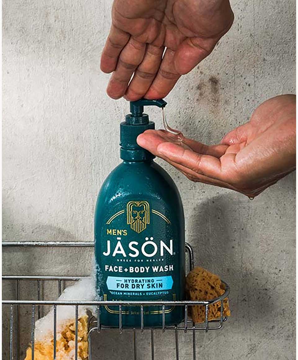 Mens Dry Skin Hydrating Face Plus Body Wash