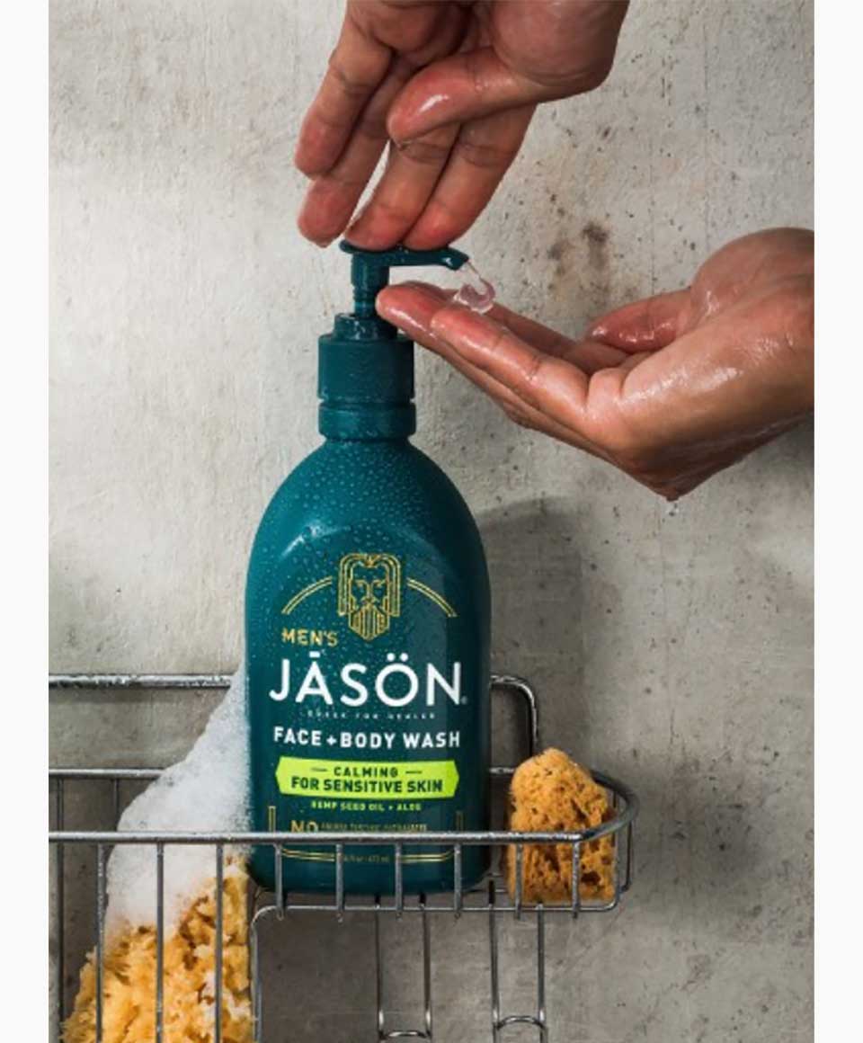 Mens Sensitive Skin Calming Face Plus Body Wash