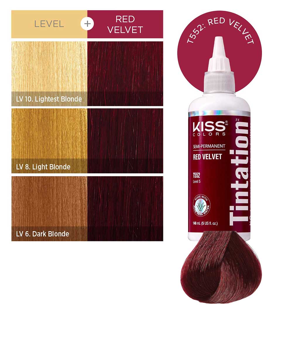Kiss Colors Tintation Semi Permanent Red Velvet T552