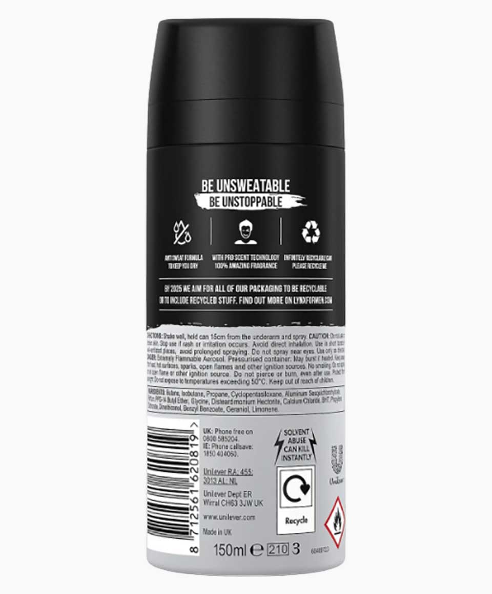 Black Dry 48H Anti Perspirant Deodorant Spray