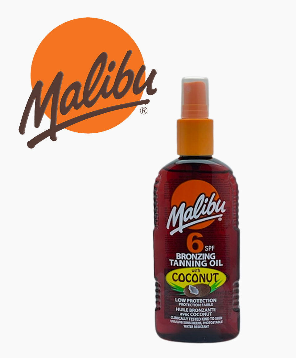 Malibu Bronzing Tanning Oil With Coconut SPF6