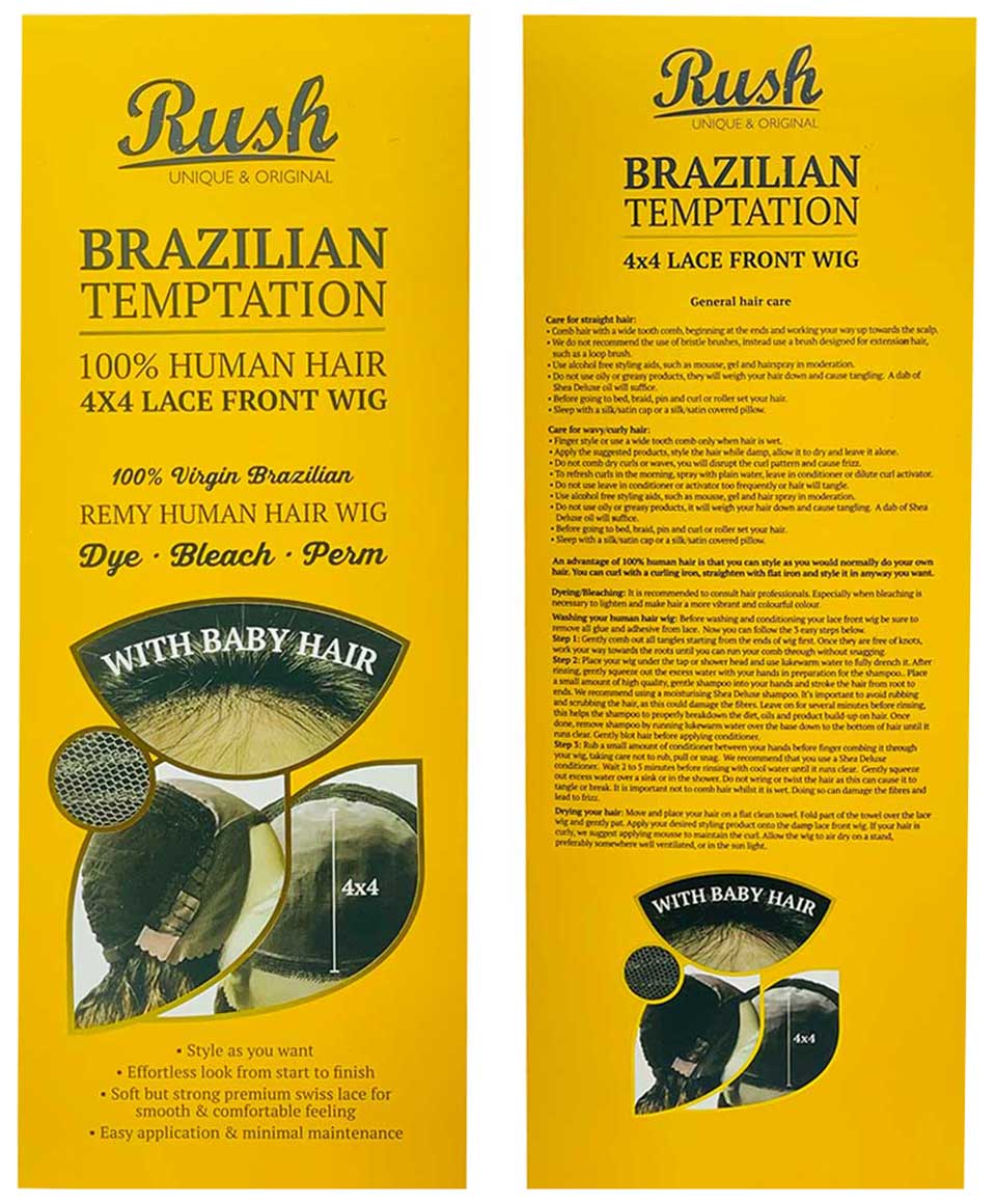 Brazilian Temptation 4X4 Lace Front HH Curly XL Wig