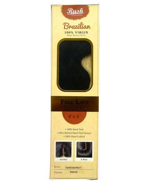 Brazilian Full Lace Closure HH Free Part Closure Silky