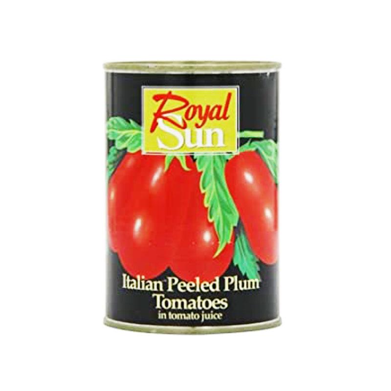 MASRoyal Sun Peeled Plum Tomatoes 400g Box of 24-Fd