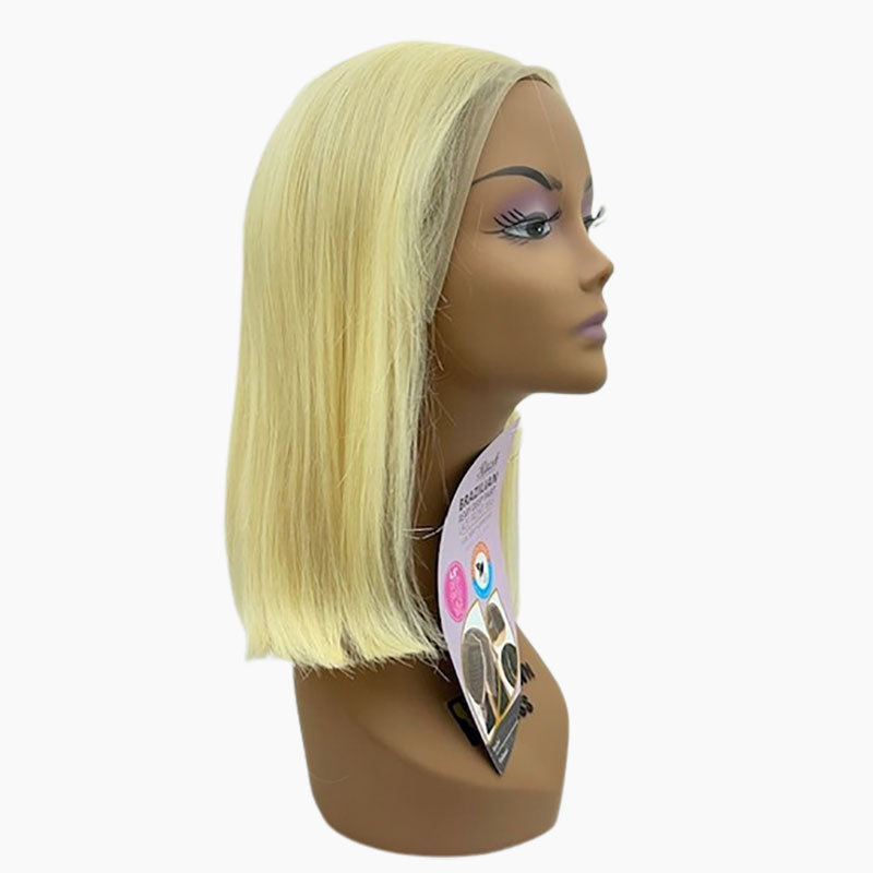 Brazilian Remy Deep Part Straight Bobo Medium Lace Front Wig